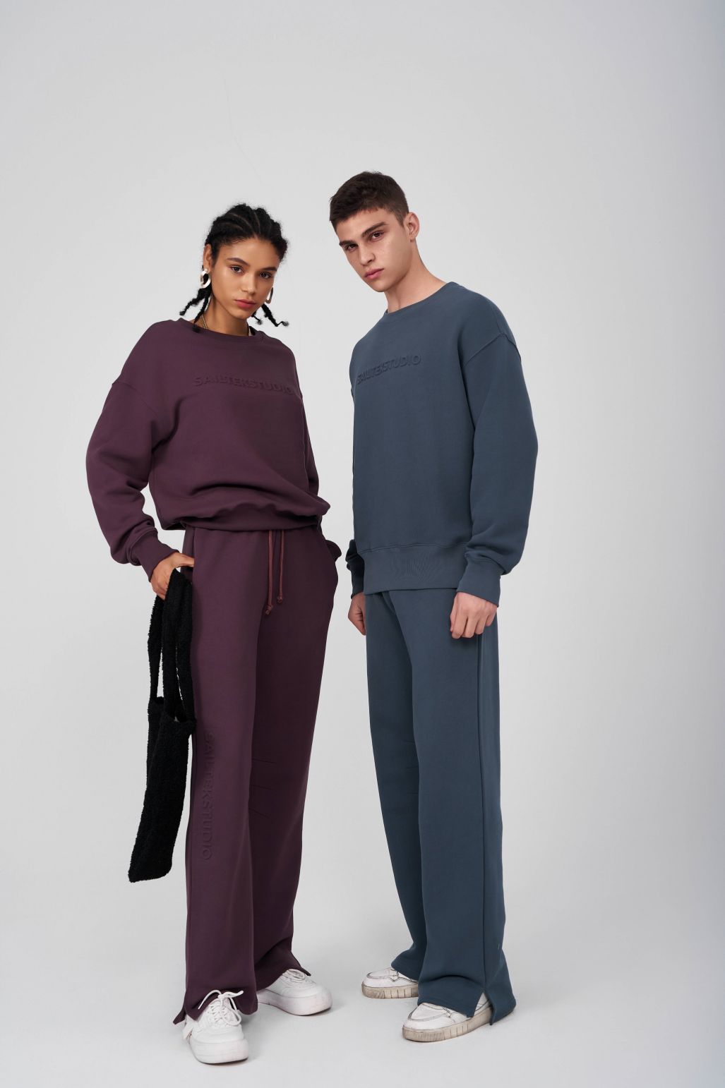 Men and women's unisex clothing fall 2023 jogger set long sleeve sweat sets casual plus size two piece hoodies and sweat pants set