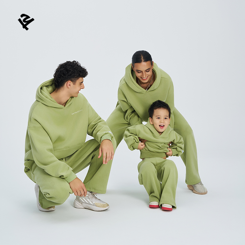 Green family matching outfits